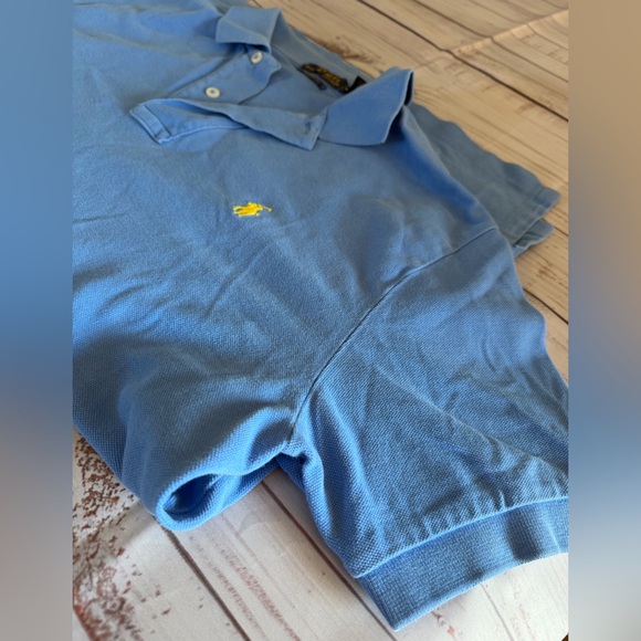 Polo Ralph Lauren Men’s Medium Blue Classic Fit Short Sleeve Polo Shirt - Picture 3 of 4